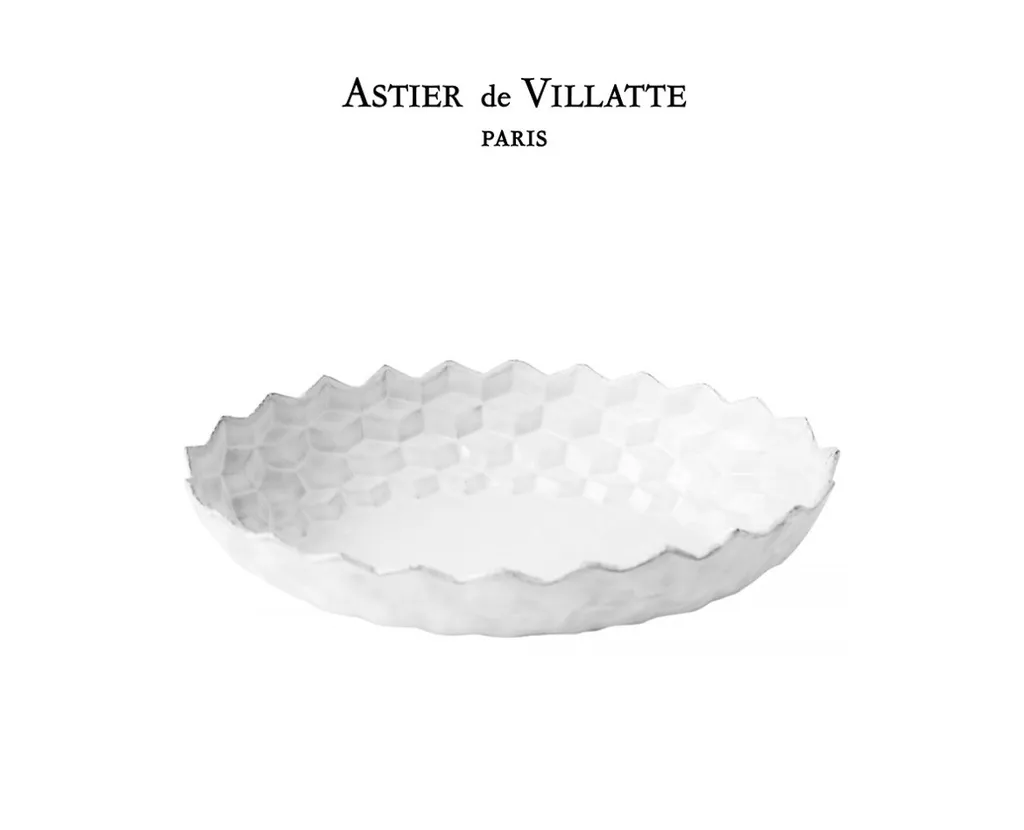 [해외] 아스띠에드빌라트 (Astier de Villatte) Oval Cube Salad Bowl [관부가세포함]