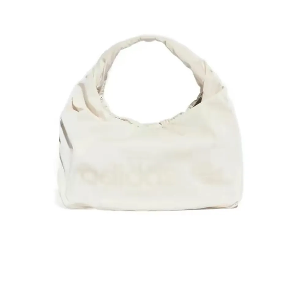 아디다스 우먼스 오리지널 새틴 폴리백 미니 숄더백 화이트 HK0158