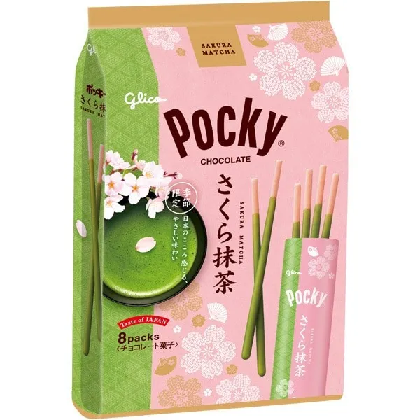 glico 에자키글리코 포키 사쿠라말차 8봉입