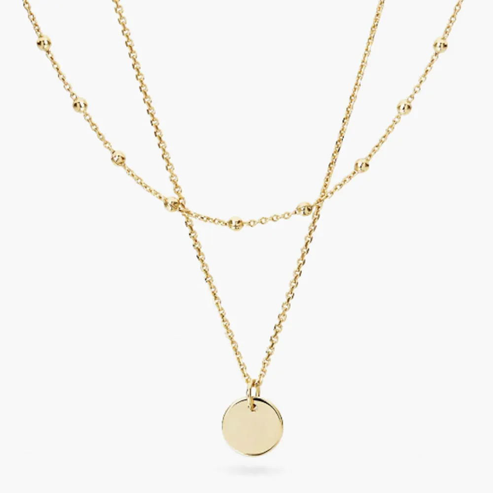 안나 루이사 목걸이 Willow 윌로우 코인 볼 하트 체인 레이어드 목걸이 | 크로켓