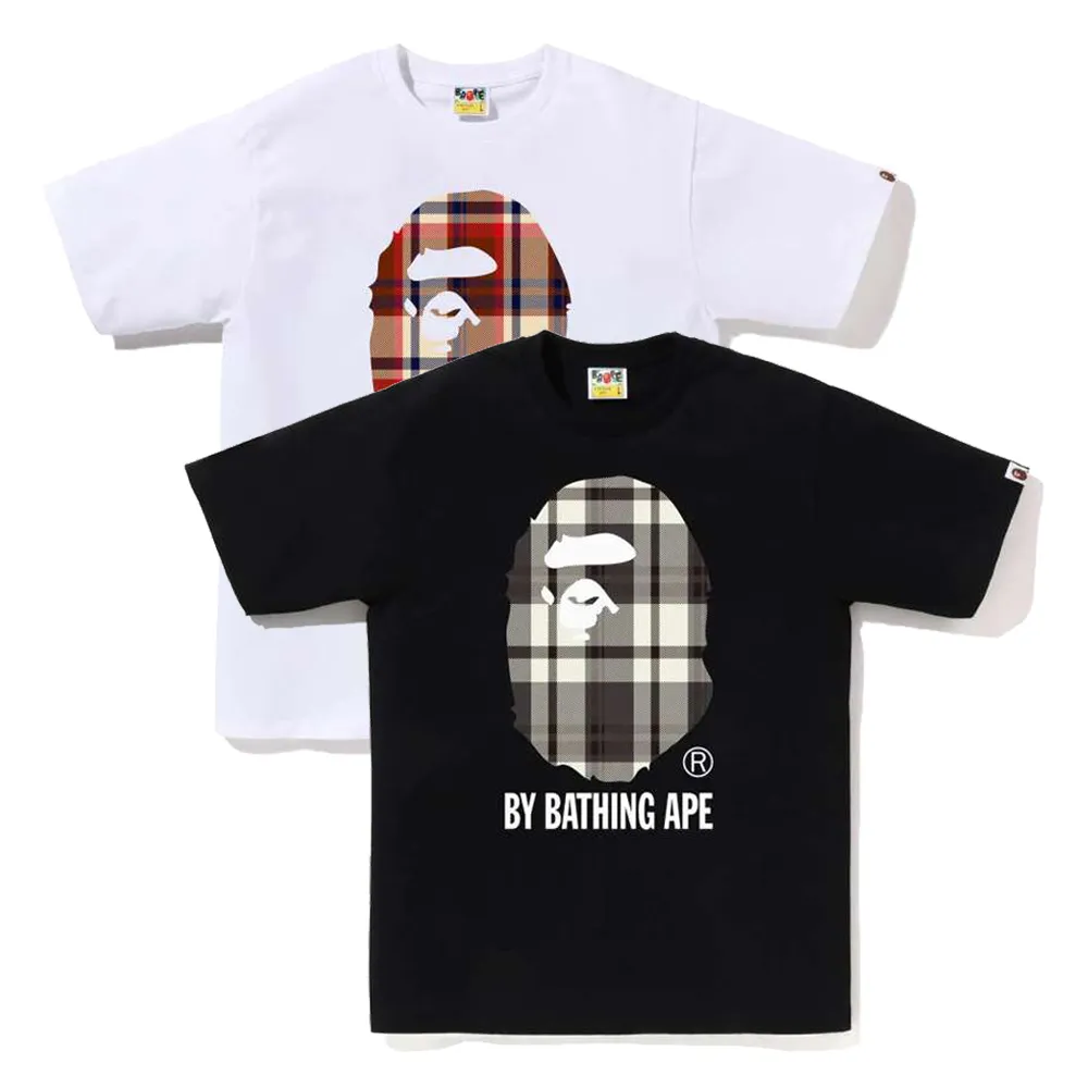 베이프 체크 바이 베이띵 에이프 반팔티 2컬러 1J80110052