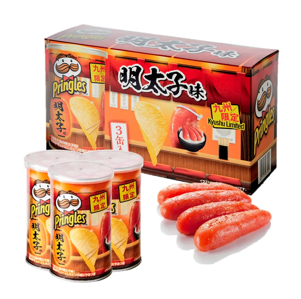 [일본규슈한정] 프링글스 명란맛 53g x 3개 세트 / 일본 한정판 프링글스 / 프링글스 명란