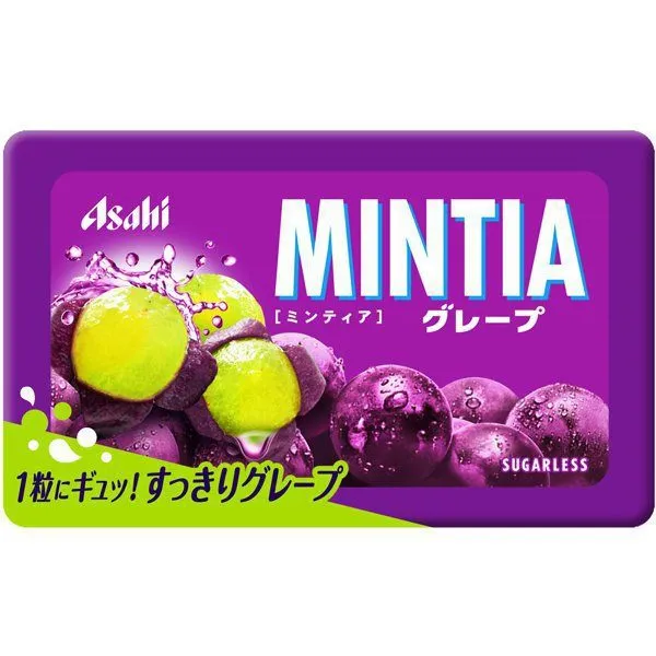 아사히식품 민티아 MINTIA 거봉 그레이프 50알입 일본사탕 일본캔디 일본간식