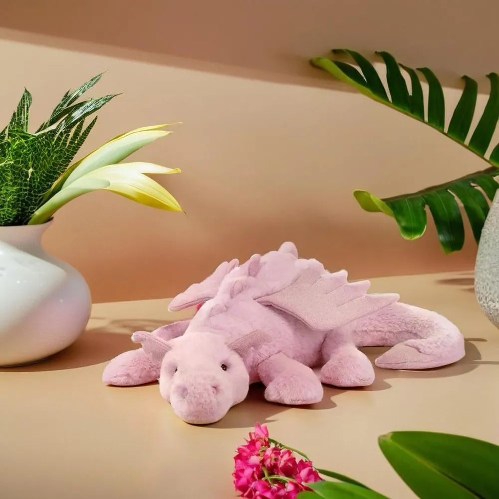 젤리캣 라벤더 드래곤 용 수면 애착 국민 아기 봉제 인형 라지 50cm