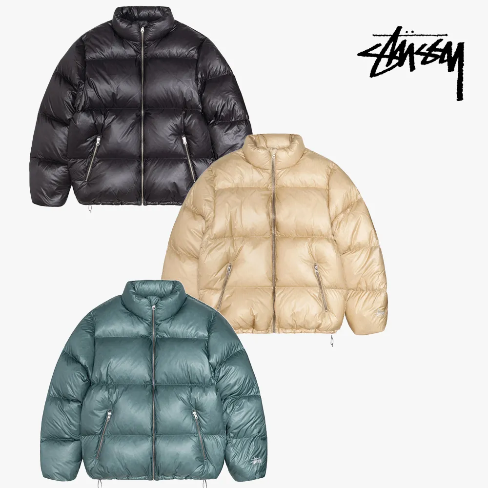 23FW 스투시 패딩 다운 푸퍼 파라슈트 립스탑 3컬러