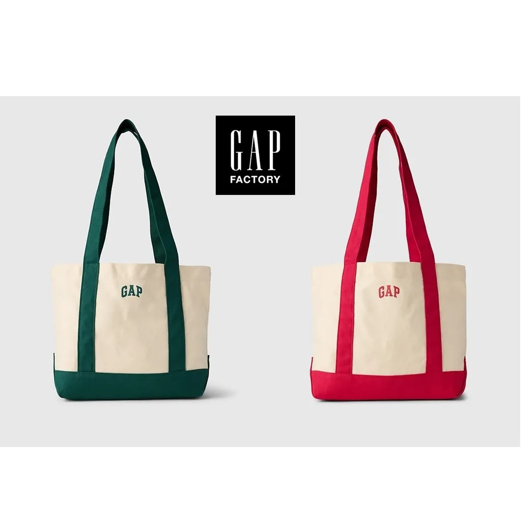 HOT] 갭 GAP 심플 로고 캔버스 토트백 숄더백 데님 가방 여행 에코백 Gap Logo Canvas Tote Bag