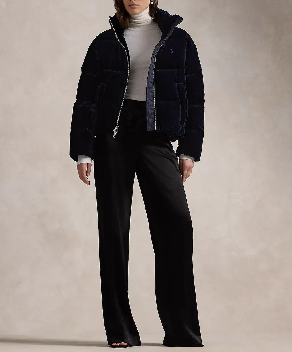 Velvet Polo Ralph Lauren Quilted Down Puffer Jacket Best Ralph