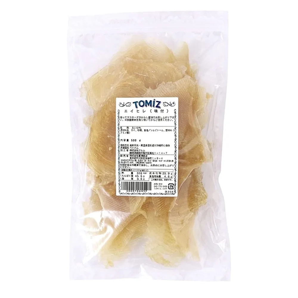 [해외] 토미즈 토미쇼와 쇼텐 에이핀 가오리 지느러미 500g TOMIZ Tomisawa Shoten Ei Fin Flavored Spicy Fin