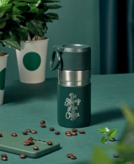 스타벅스 [해외] 스타벅스 2021 공식몰 광군절MD Be storng like coffee 시리즈 x 스탠리 콜라보 손잡이 뚜껑 캠핑 보온병 280ml (11/