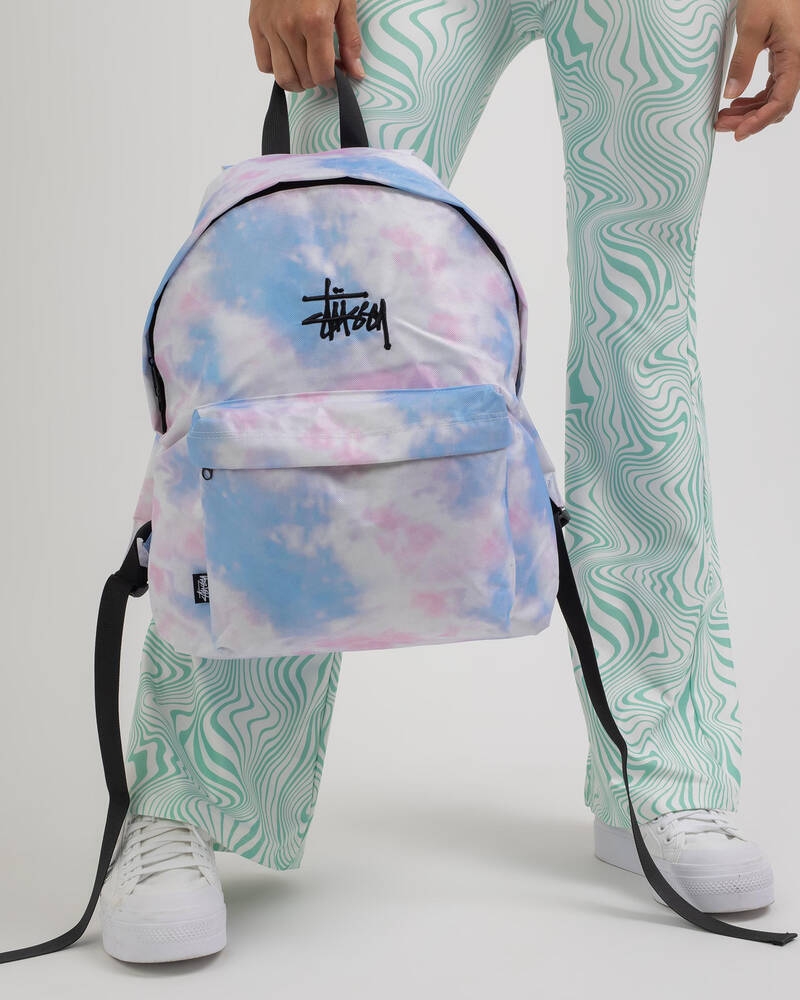 Stussy Tie Dye Graffiti Backpack 스투시 백팩 Blue/purple