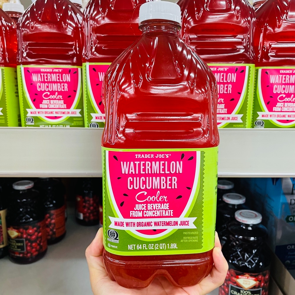 트레이더조 워터멜론 큐컴버 수박&오이 주스 음료 여름 한정판