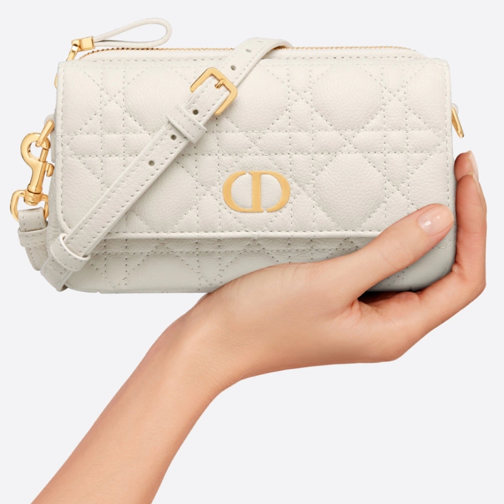 카로 체인 멀티스트랩 파우치 크로스백 DIOR CARO POUCH S5125UWHC M030 관부과세 미포함 | 크로켓