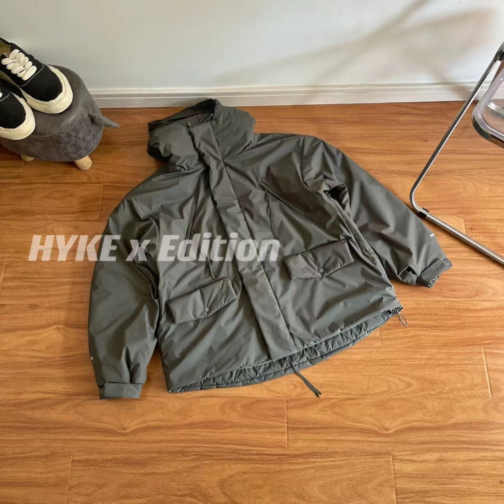 HYKE × Edition PERTEX SHIELD SHORT COAT HYKE Launches Exclusive
