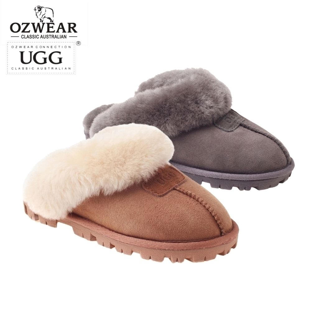 UGG 어그 오즈웨어 코케트 양털 슬리퍼 겨울 퍼 슬리퍼 OB114 2색상 | 크로켓