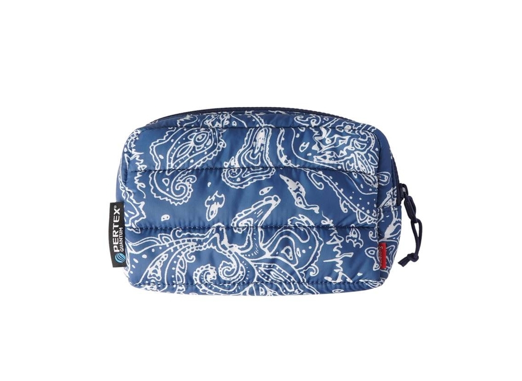 Supreme ペイズリー puffer side bag 青 ブルー Supreme Puffer Pouch