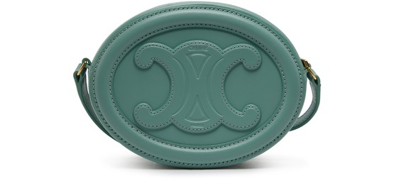 [해외] 셀린느 Crossbody Oval Purse Cuir Triomphe In Smooth Calfskin ice mint 박스 클러치 CELDUY